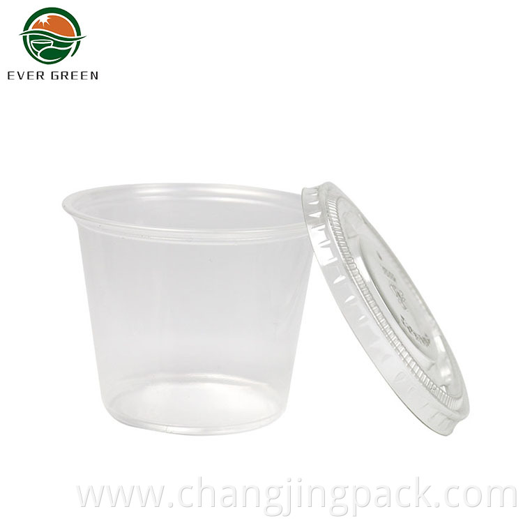 Disposable Food Sauce Cup Small Plastic Food Container